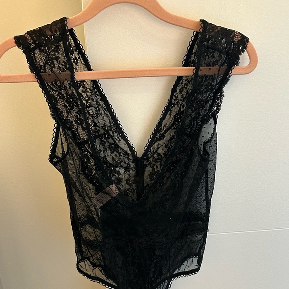 Victoria's Secret Black Lace Teddy size S - Picture 3 of 6